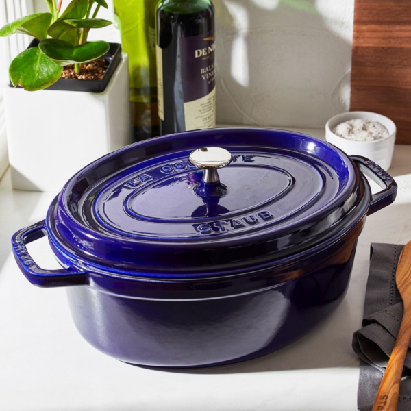 STAUB | LA COCOTTE - Cocotte - ovale - 330mm - Fonte - Bleu foncé