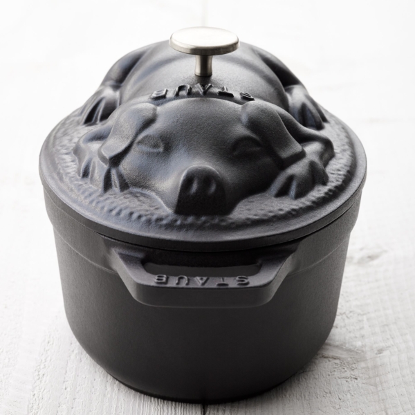 STAUB | LA COCOTTE - Cocotte - Couvercle de porc - ovale - 170mm - Fonte - Noir