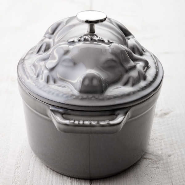 STAUB | LA COCOTTE - Cocotte - Couvercle de porc - ovale - 170mm - Fonte - Gris graphite