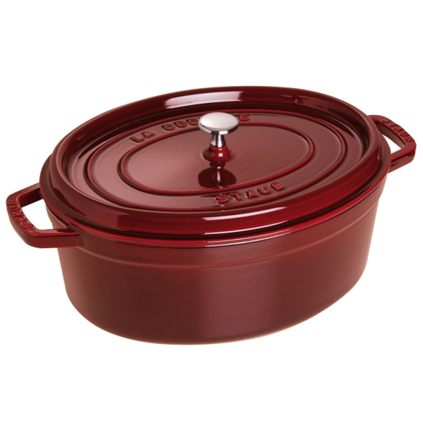 STAUB | LA COCOTTE - Cocotte - ovale - 310mm - Fonte - Grenadine-Rouge