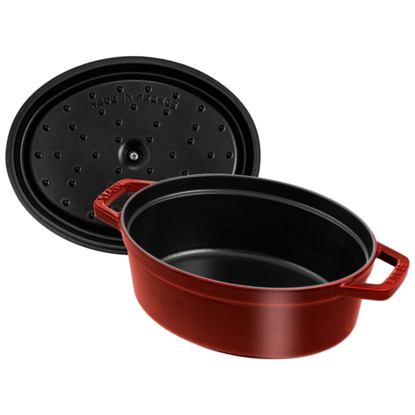 STAUB | LA COCOTTE - Cocotte - ovale - 310mm - Fonte - Grenadine-Rouge