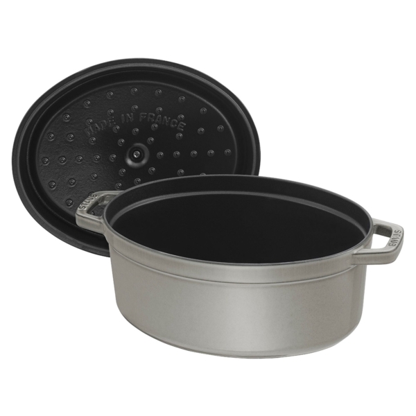 STAUB | LA COCOTTE - Cocotte - ovale - 370mm - Fonte - Gris graphite