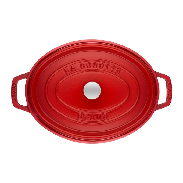 STAUB | LA COCOTTE - Cocotte - ovale - 370mm - Fonte - Rouge cerise