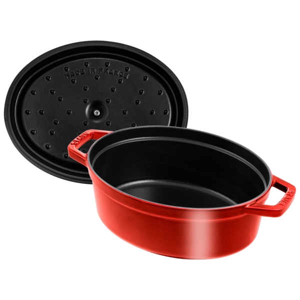 STAUB | LA COCOTTE - Cocotte - ovale - 370mm - Fonte - Rouge cerise