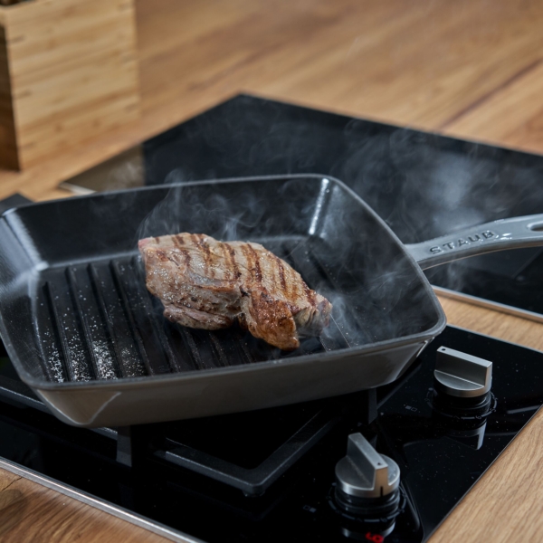 STAUB | GRILL PANS - Gril américain - 260x260mm - Fonte - Gris graphite