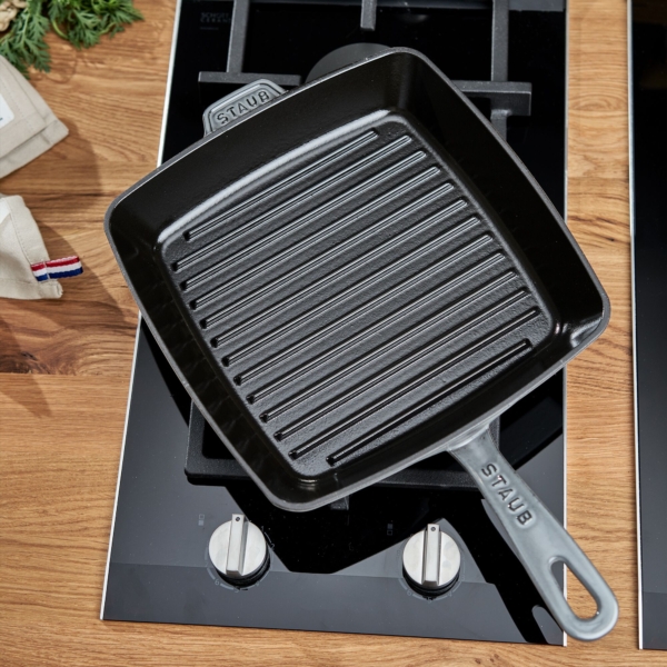 STAUB | GRILL PANS - Gril américain - 260x260mm - Fonte - Gris graphite