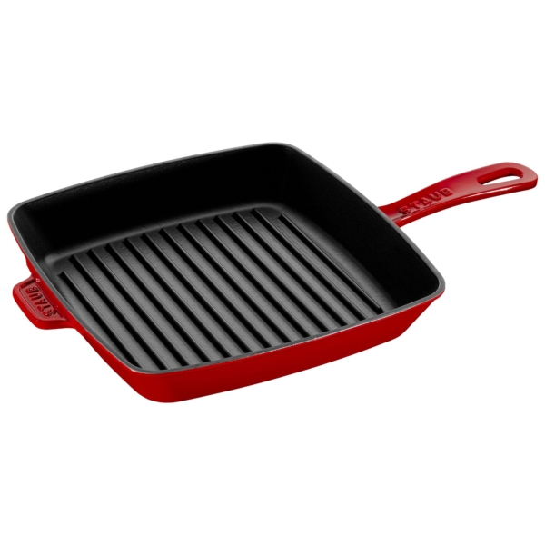 STAUB | PLATEAUX A GRILLER - American Grill - 260x260mm - Fonte - Rouge cerise