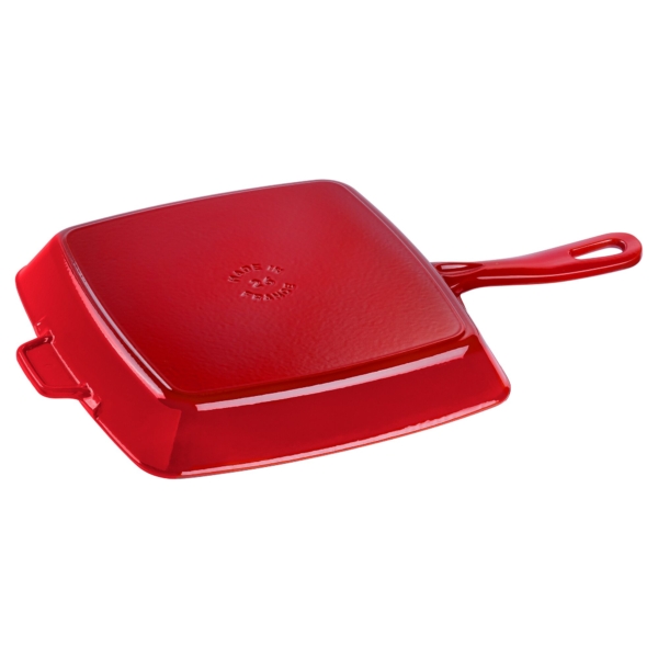 STAUB | PLATEAUX A GRILLER - American Grill - 260x260mm - Fonte - Rouge cerise