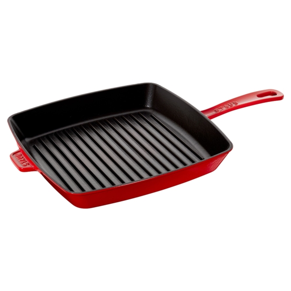 STAUB | PLATEAUX A GRILLER - American Grill - 300x300mm - Fonte - Rouge cerise