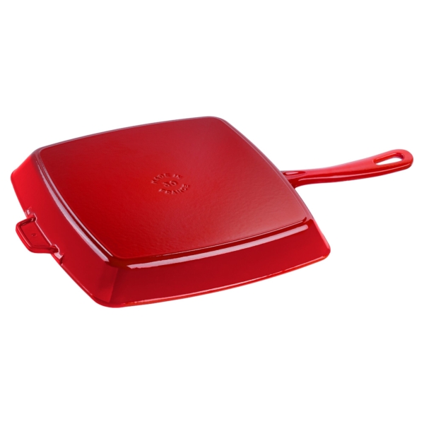 STAUB | PLATEAUX A GRILLER - American Grill - 300x300mm - Fonte - Rouge cerise