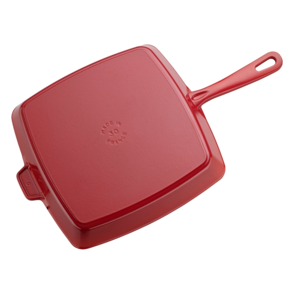 STAUB | PLATEAUX A GRILLER - American Grill - 300x300mm - Fonte - Rouge cerise