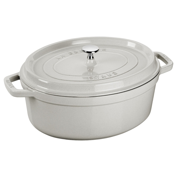 STAUB | LA COCOTTE - Cocotte - ovale - 370mm - Fonte - Truffe blanche