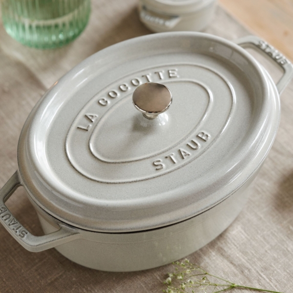 STAUB | LA COCOTTE - Cocotte - ovale - 290mm - Fonte - Truffe blanche