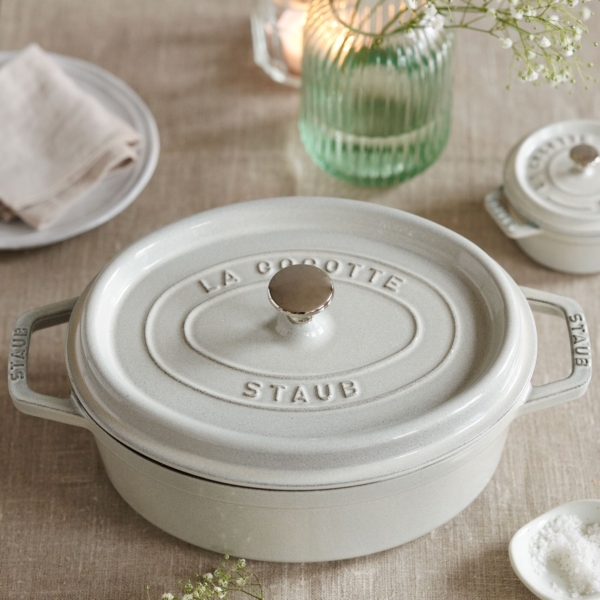 STAUB | LA COCOTTE - Cocotte - ovale - 230mm - Fonte - Truffe blanche