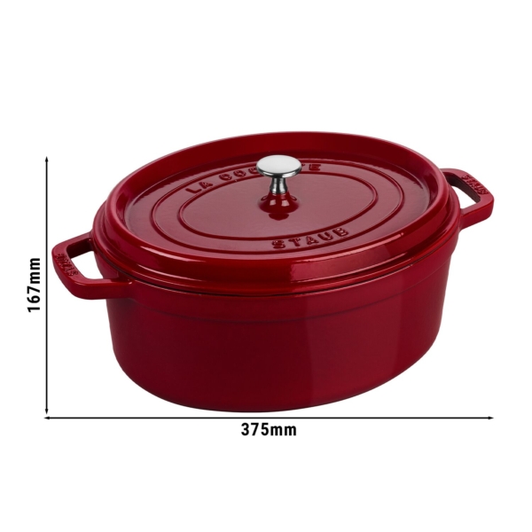 STAUB | LA COCOTTE - Cocotte - ovale - 310mm - Fonte - Bordeaux