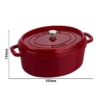 STAUB | LA COCOTTE - Cocotte - ovale - 290mm - Fonte - Bordeaux