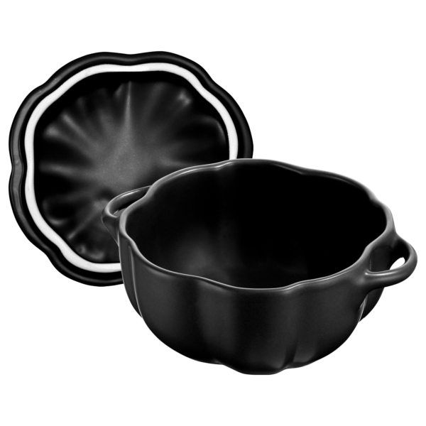 STAUB | CERAMIQUE - Cocotte - Forme de citrouille - Ø 150 mm - Céramique - Noir