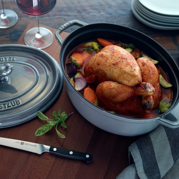 STAUB | LA COCOTTE - Cocotte - ovale - 370mm - Fonte - Gris graphite