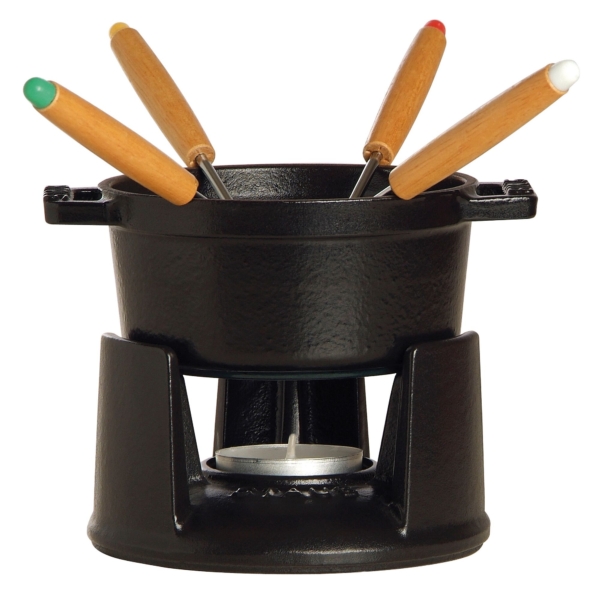 STAUB | SPECIALITIES - Mini ensemble à fondue - Ø 100 mm - Noir