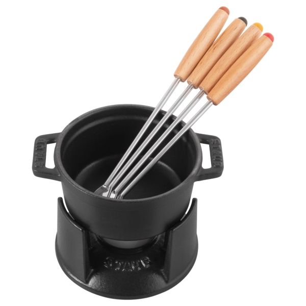 STAUB | SPECIALITIES - Mini ensemble à fondue - Ø 100 mm - Noir