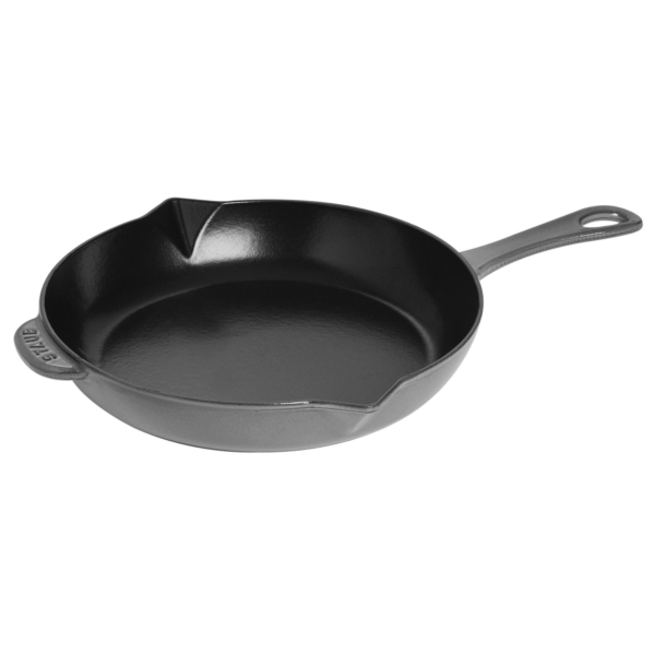 STAUB | PANS - Poêle à frire avec bec verseur - Ø 260mm - Fonte - Gris graphite