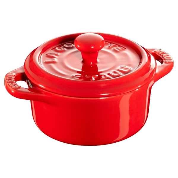 STAUB | CERAMIQUE - Mini Cocotte - Ø 100mm - ronde - Céramique - Rouge cerise