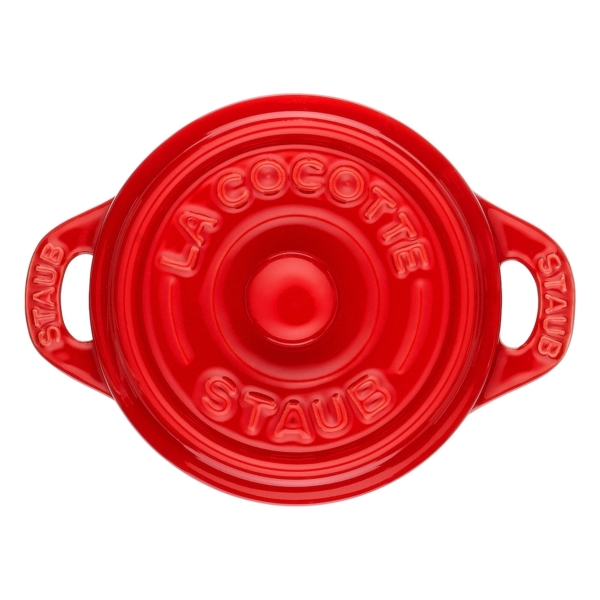 STAUB | CERAMIQUE - Mini Cocotte - Ø 100mm - ronde - Céramique - Rouge cerise