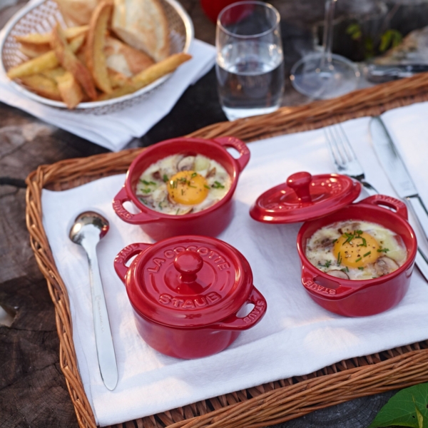 STAUB | CERAMIQUE - Mini Cocotte - Ø 100mm - ronde - Céramique - Rouge cerise