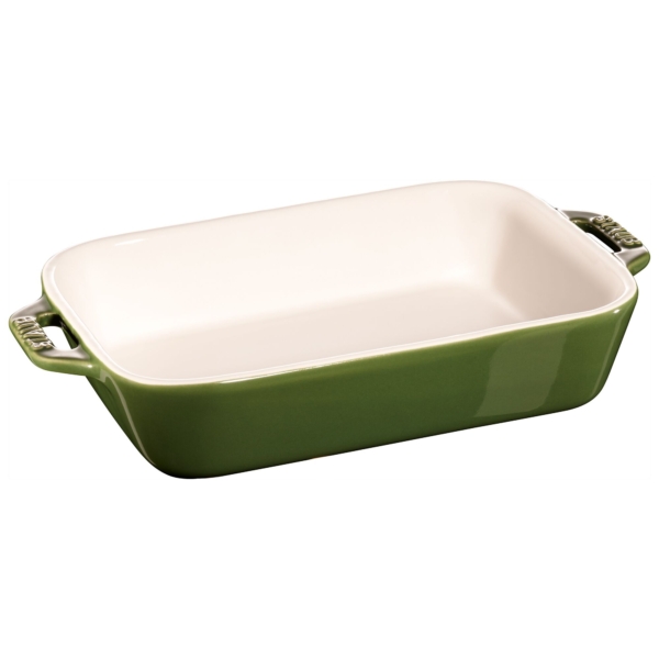 STAUB | CERAMIQUE - Plat à gratin - 200x160mm - Céramique - Vert basilic