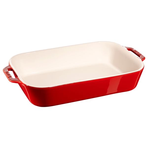 STAUB | CERAMIQUE - Plat à four - 340x240mm - Céramique - Rouge cerise