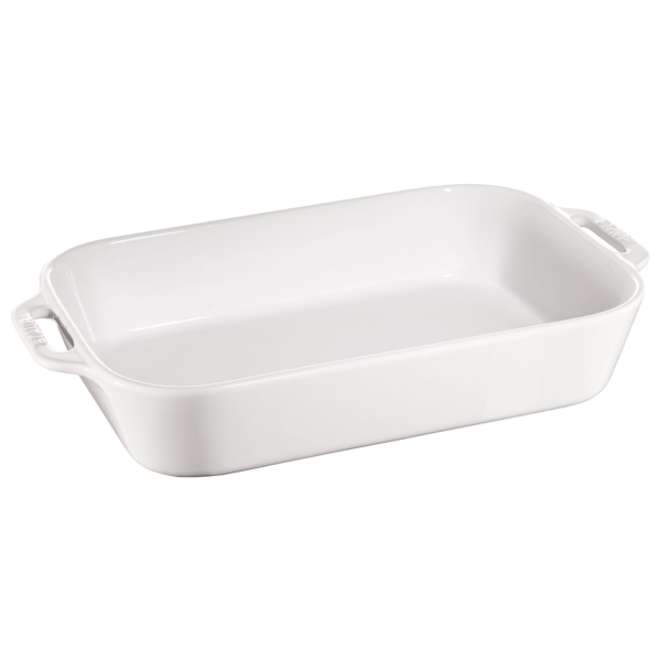 STAUB | CERAMIQUE - Plat à four - 340x240mm - Céramique - Blanc pur