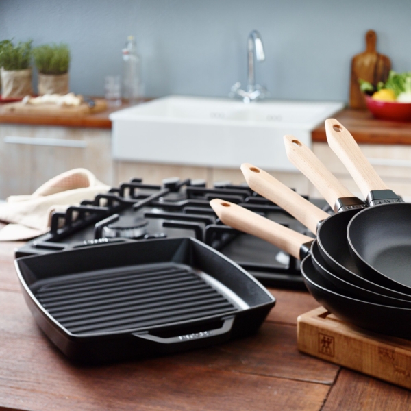 STAUB | GRILL PANS - Poêle à griller - 280x280mm - Fonte - Noir