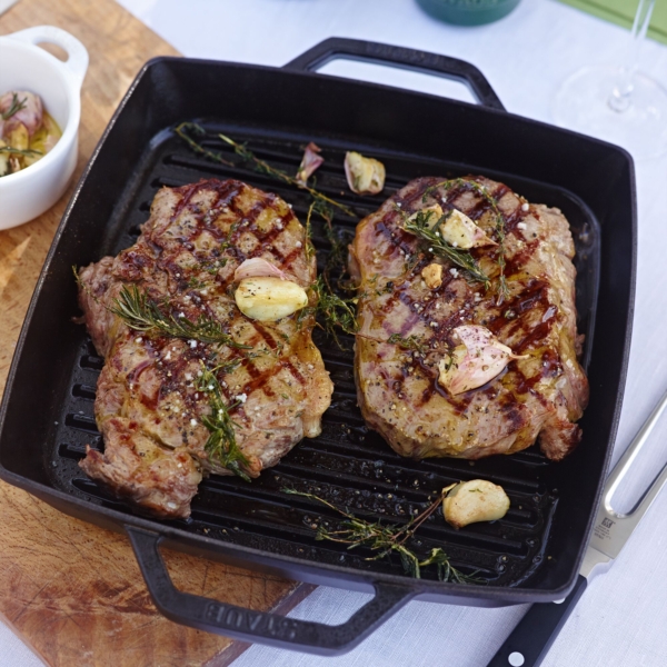 STAUB | GRILL PANS - Poêle à griller - 280x280mm - Fonte - Noir