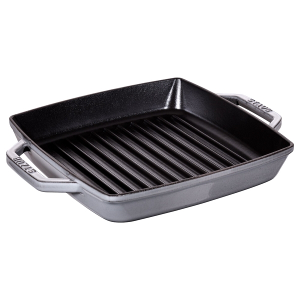 STAUB | GRILL PANS - Poêle à griller - 230x230mm - Fonte - Gris graphite