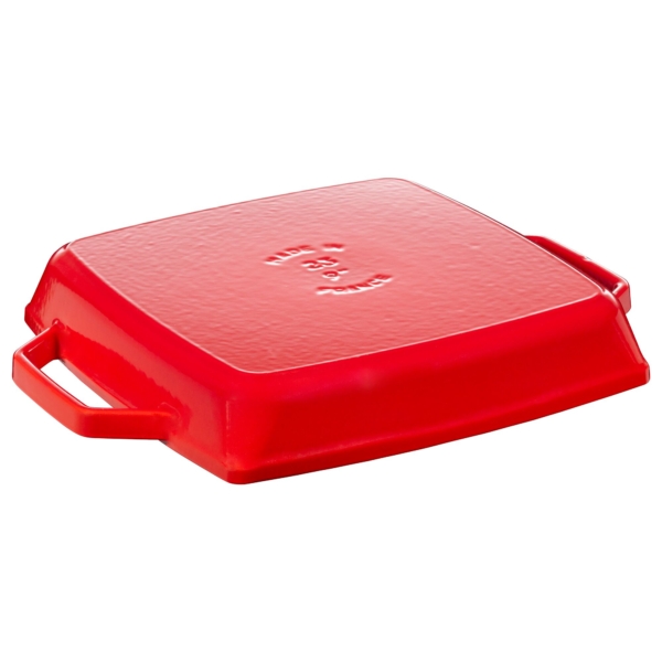 STAUB | GRILL PANS - Poêle à griller - 230x230mm - Fonte - Rouge cerise