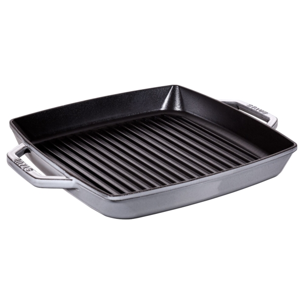 STAUB | GRILL PANS - Poêle à griller - 330x330mm - Fonte - Gris graphite