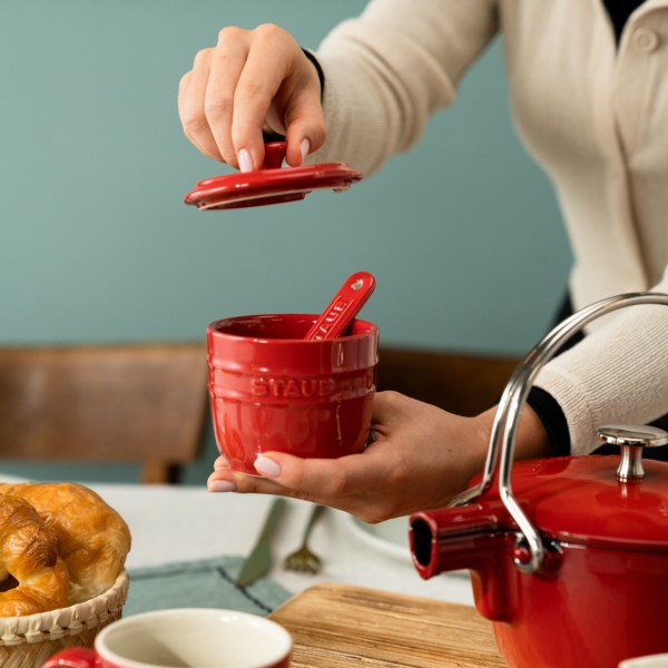 STAUB | CERAMIQUE - Sucrier - Ø 90mm - Céramique - Rouge cerise