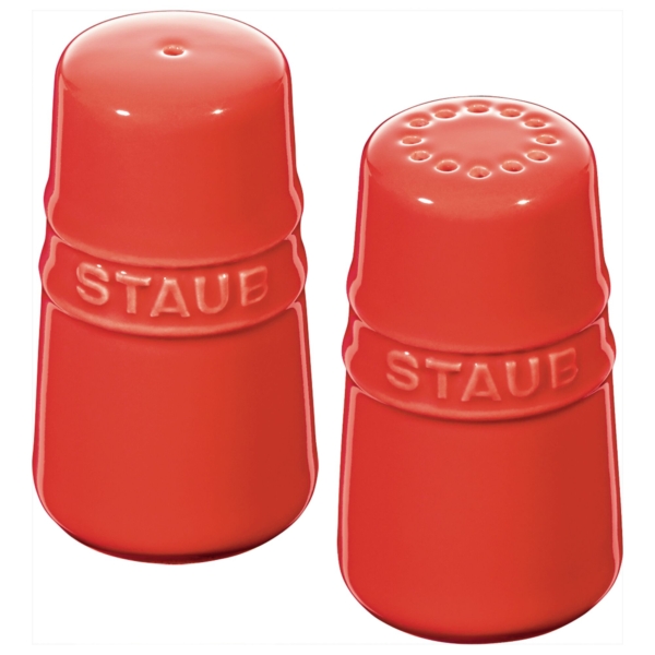 STAUB | CÉRAMIQUE - Salier et poivrier - 70 mm - Céramique - Rouge cerise