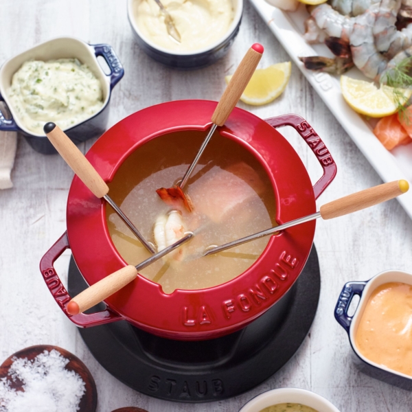 STAUB | SPECIALITIES - Set à Fondue - Ø 160mm - Fonte - Rouge Cerise