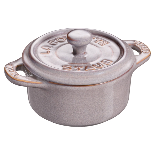 STAUB | CERAMIQUE - Mini Cocotte - Ø 100mm - ronde - Céramique - Gris Antique