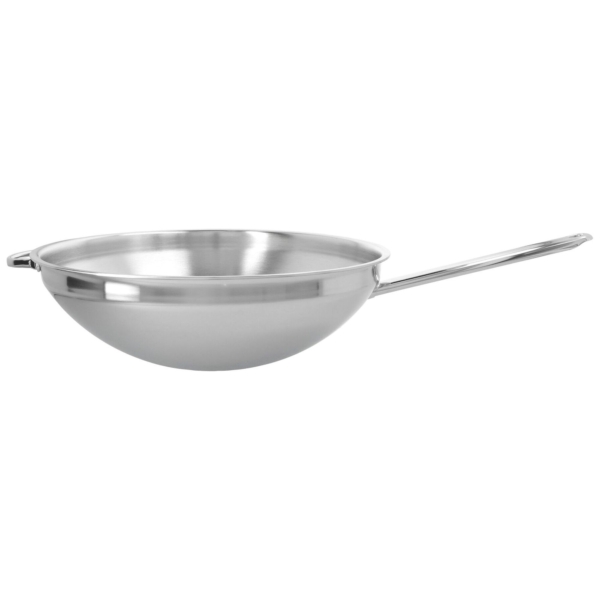 DEMEYERE | APOLLO 7 - Wok à fond plat - Ø 360 mm - Acier inoxydable