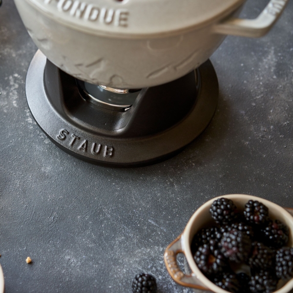 STAUB | SPECIALITIES - Ensemble à fondue - Ø 200 mm - Fonte - Truffe Blanche