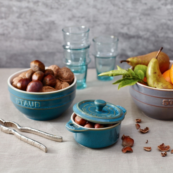 STAUB | CERAMIQUE - Ensemble de bols, 4 pièces - Ø 120 mm - Céramique - Turquoise antique