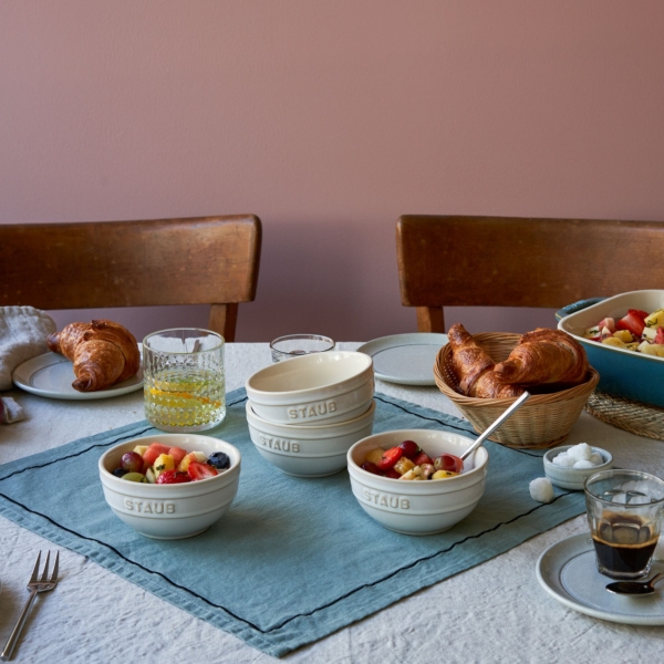 STAUB | CERAMIQUE - Ensemble de bols, 4 pièces - Ø 120 mm - Céramique - Blanc ivoire