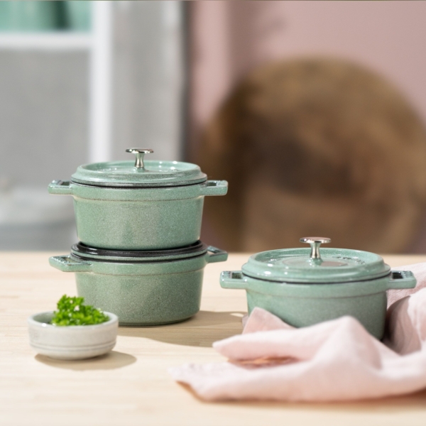 STAUB | LA COCOTTE - Mini Cocotte - Ø 100mm - Fonte - Vert sauge