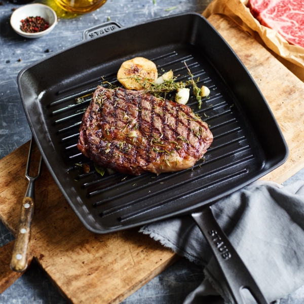 STAUB | GRILL PANS - Gril américain - 300x300mm - Fonte - Noir