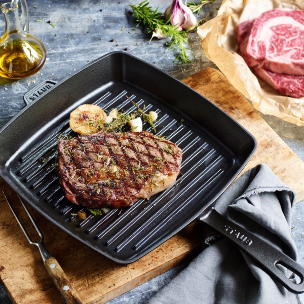 STAUB | GRILL PANS - Gril américain - 300x300mm - Fonte - Noir