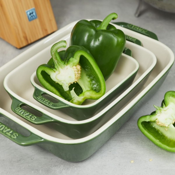 STAUB | CERAMIQUE - Plat à four - 140x110mm - Céramique - Vert Basilic