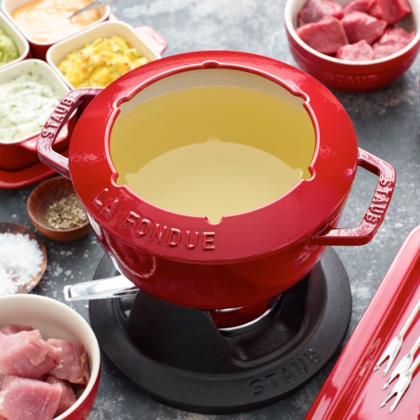 STAUB | SPECIALITIES - Set à Fondue - Ø 200mm - Fonte - Rouge Cerise