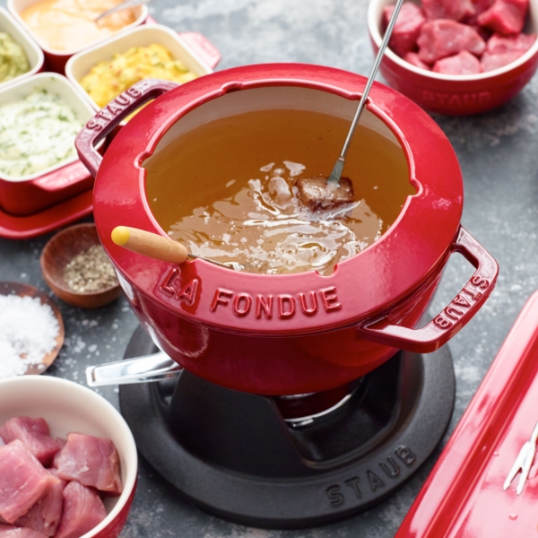 STAUB | SPECIALITIES - Set à Fondue - Ø 200mm - Fonte - Rouge Cerise